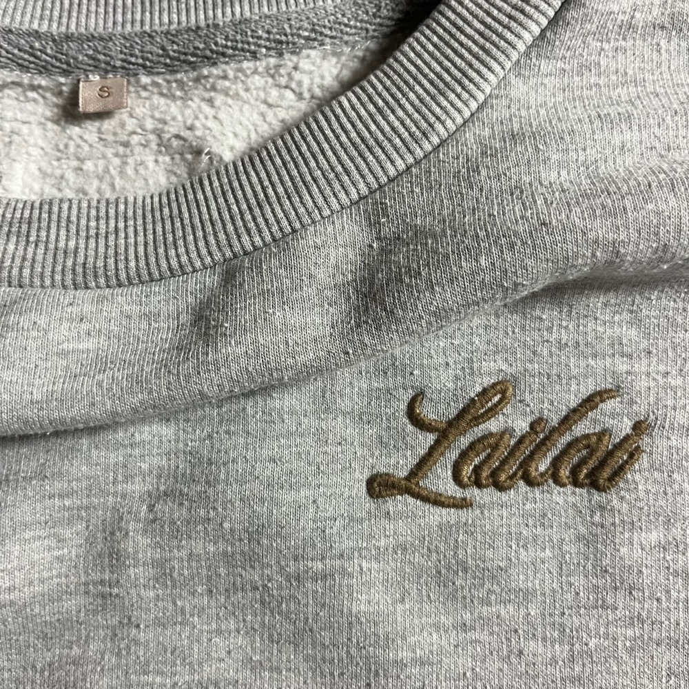 Lai Lai oversized gray sweatshirt size small - Picture 4 of 7